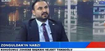 Sn. Nejdet Tıskaoğlu Elmas TV'de yayınlanan Zonguldak’ın Nabzı Programına Konuk Olmuştur.
