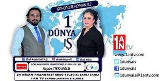 Derneğimiz Başkanı Sayın Nejdet Tıskaoğlu 1 AN TV'de yayınlanan 1 Dünya İş Programı'nda