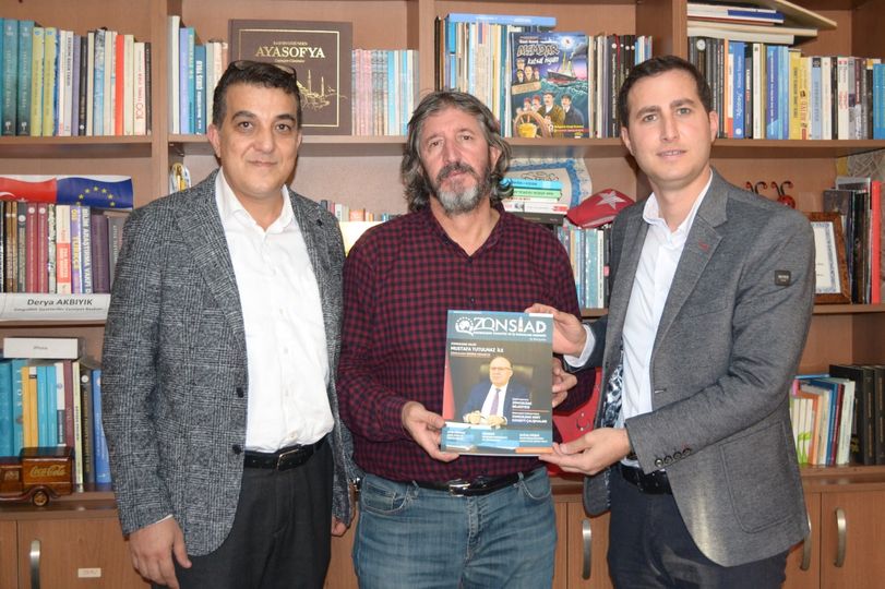 Zonguldak Gazeteciler Cemiyeti Başkanı Derya Akbıyık ziyareti