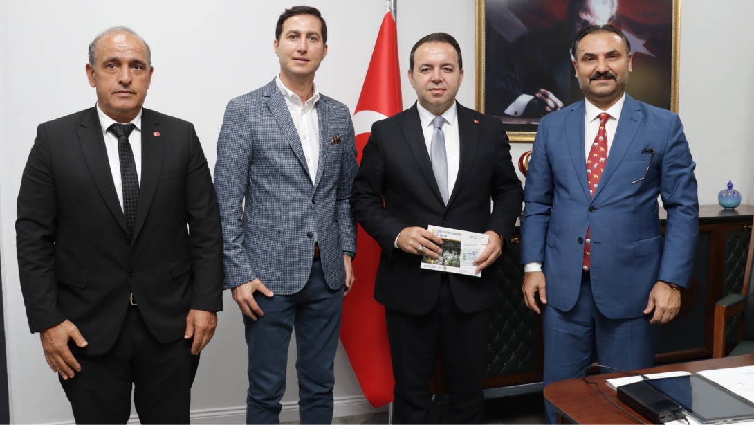 Zonguldak Sanayici ve İş İnsanları Derneği (ZONSİAD) Başkanı Necdet Tıskaoğlu, İl Millî Eğitim Müdürümüz Uygar Keskin'e Hayırlı Olsun Ziyaretinde Bulundu