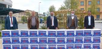 Belediye Başkanları Yardımları Teslim Aldı