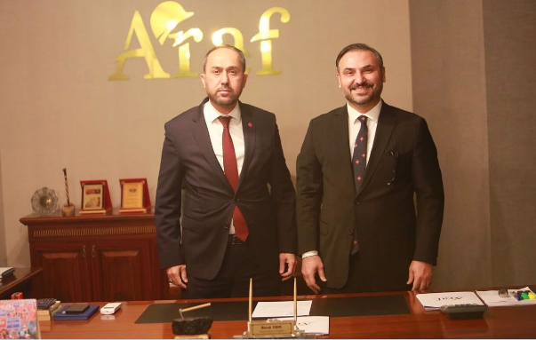 Araf İş Sağlığı ve Güvenliği Hizmetleri Yönetim Kurulu Başkanı Sayın Burak Erol’u makamında ziyaret ettik