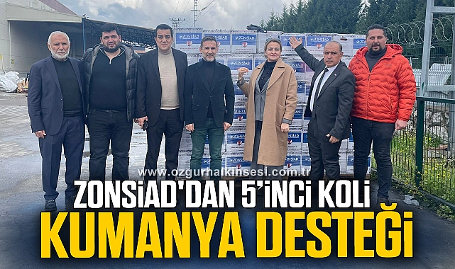 ZONSİAD'DAN 5'İNCİ KOLİ KUMANYA DESTEĞİ