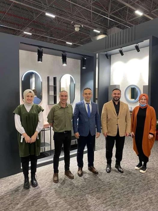 ZONSİAD Başkani Nejdet  TISKAOĞLU  Line Art Banyo Mobilyaları Standını ziyareti