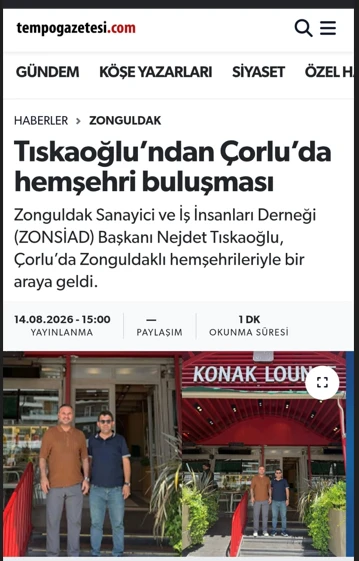 Tıskaoğlu’ndan Çorlu’da hemşehri buluşması